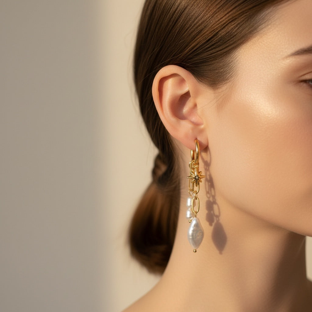 Boucles d'oreilles NICOLE - Margeli Créations