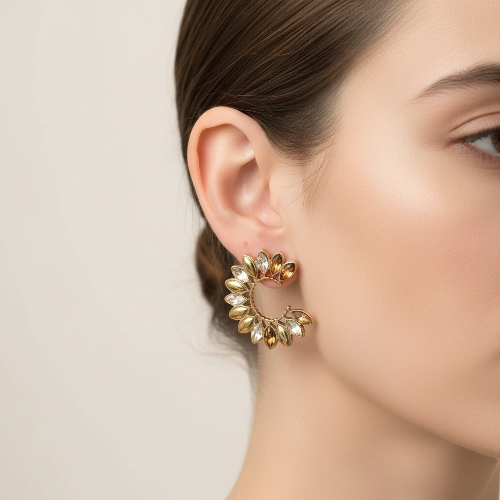 Boucles d'oreilles LUNA - Margeli Créations