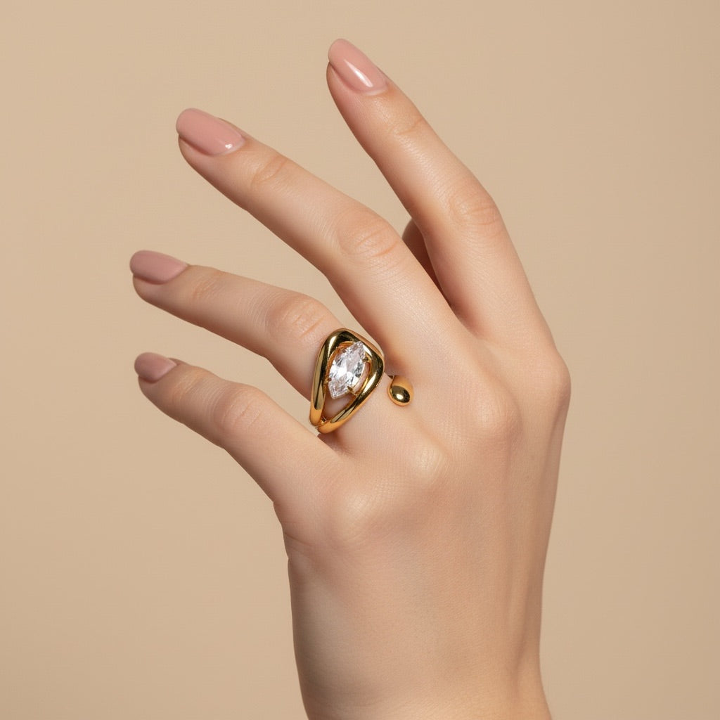 Bague AMBRE - Margeli Créations