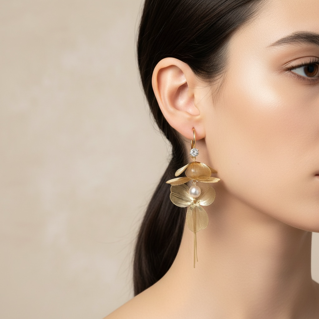 Boucles d'oreilles ANGÉLIQUE - Margeli Créations